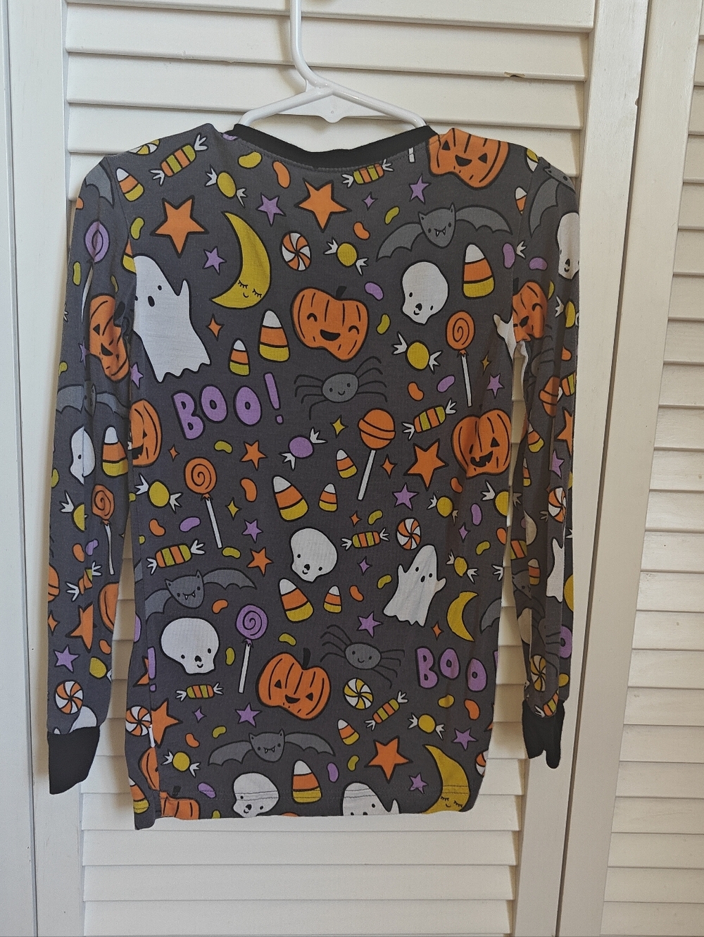 Little Sleepies Long-sleeve Halloween-themed Boo Pajama top Size 4T - Picture 4 of 4
